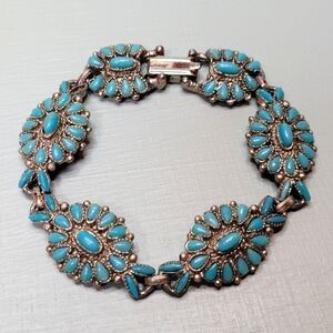 Princess Cuff Turquoise Colored Bracelet